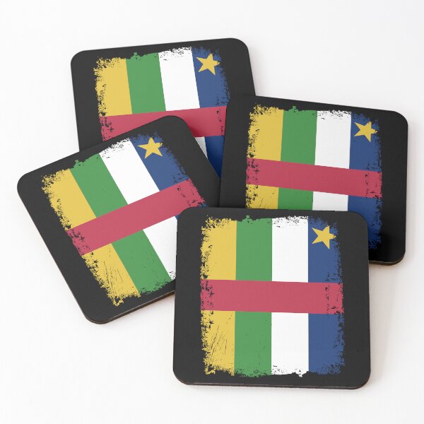 Item preview, Central African Republic Flag Disstressed designed and sold by rafaeltto.
