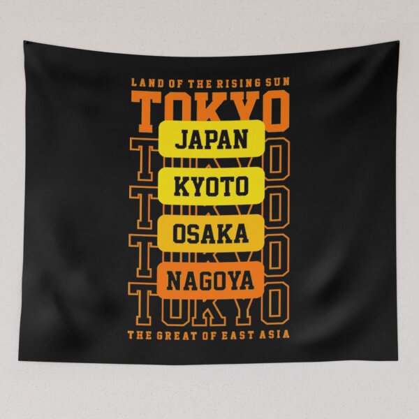 Item preview, Tokyo Japan Kyoto Osaka Nagoya Japan Lettering art designed and sold by AdeleraYonare.