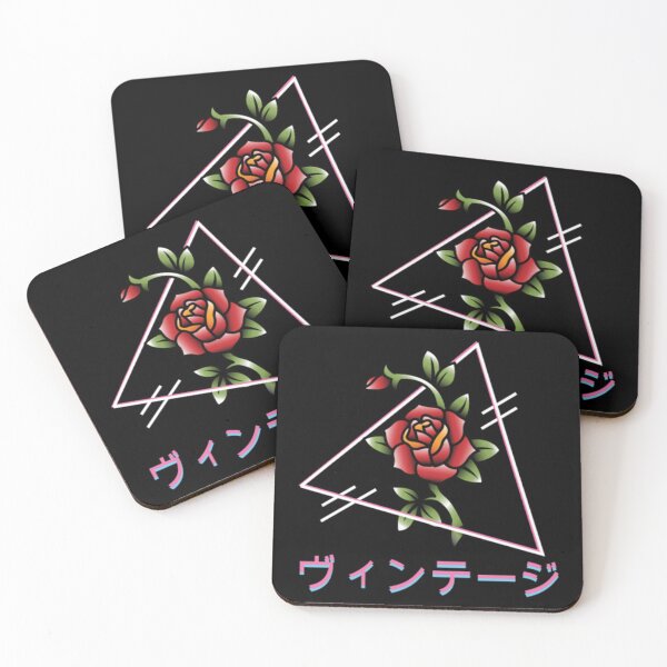 Item preview, Vaporwave Rose Vintage Aesthetic Japanese Style designed and sold by AdeleraYonare.