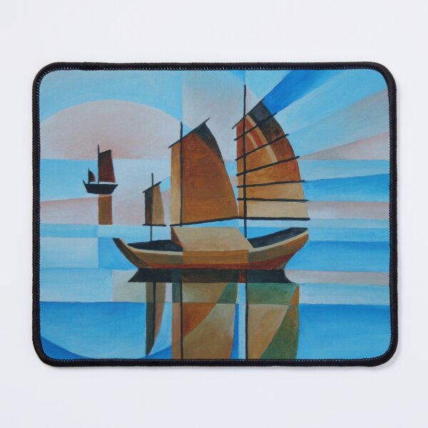 Item preview, Soft Skies, Cerulean Seas and Cubist Junks designed and sold by taiche.