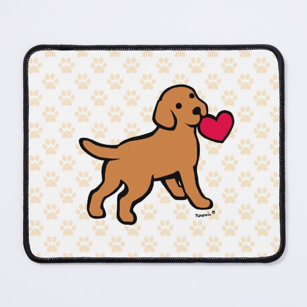 Item preview, Fox Red Labrador Puppy with a Little Heart designed and sold by HappyLabradors.