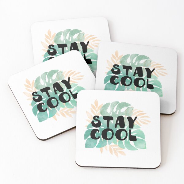 Item preview, Stay cool - Watercolor tropical leaf seamless designed and sold by FestiProper.