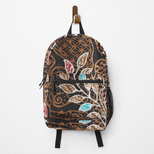 Item preview, Indonesia handmade hand drawn Batik brown leaf plants Pamekasan Madura designed and sold by Morcawork.