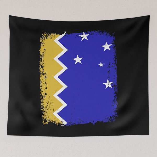 Item preview, Chilean Antarctic Territory Flag Disstressed designed and sold by rafaeltto.