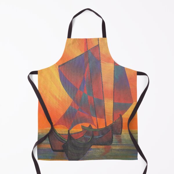 Item preview, Red Sails in the Sunset Cubist Junk Abstract designed and sold by taiche.