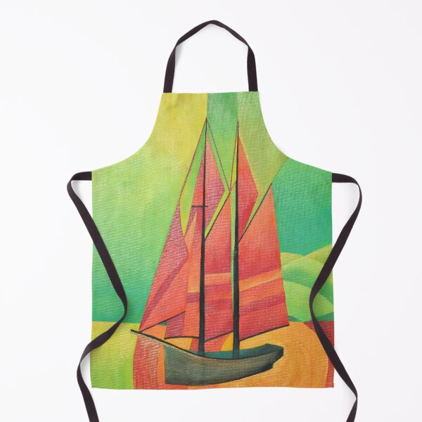 Item preview, Cubist Abstract Sailing Boat Geometric Art designed and sold by taiche.