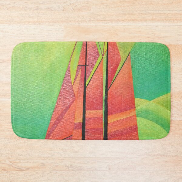 Item preview, Cubist Abstract Sailing Boat Geometric Art designed and sold by taiche.