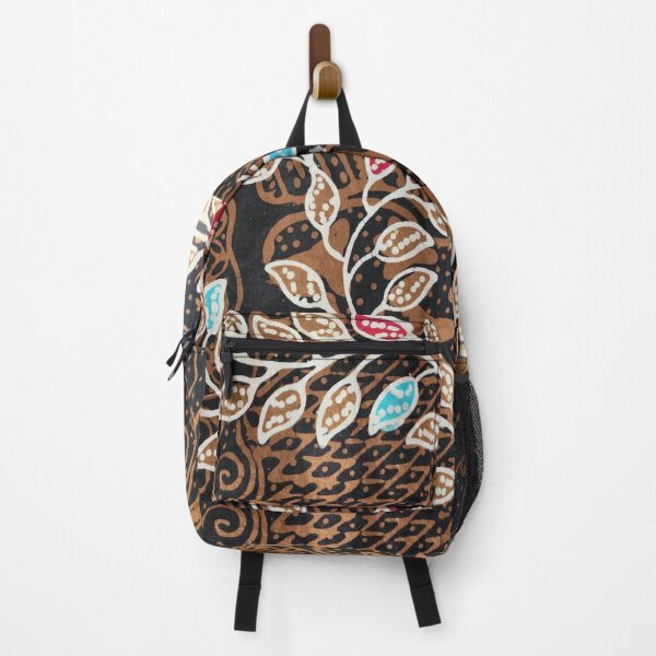 Item preview, Indonesia handmade hand drawn Batik brown leaf plants Pamekasan Madura designed and sold by Morcawork.
