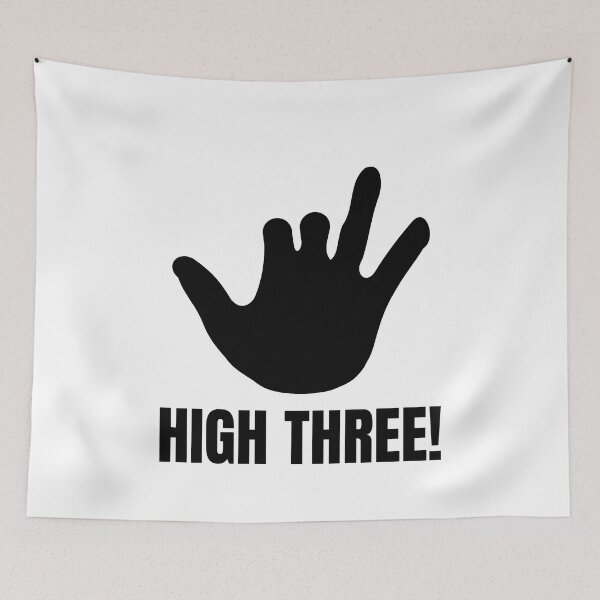 Item preview, HIGH THREE, Finger, Amputee, Funny Amputee, Amputee shirt, Four Fingers, Amputee gift, Missing Finger designed and sold by AmputTee.