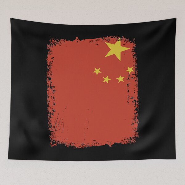 Aperçu de l'œuvre China Flag Disstressed créée et vendue par rafaeltto.