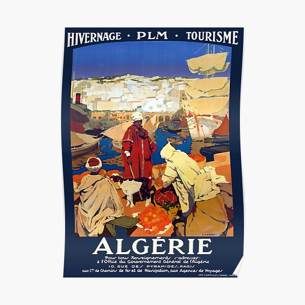 Vintage Algeria Travel Poster