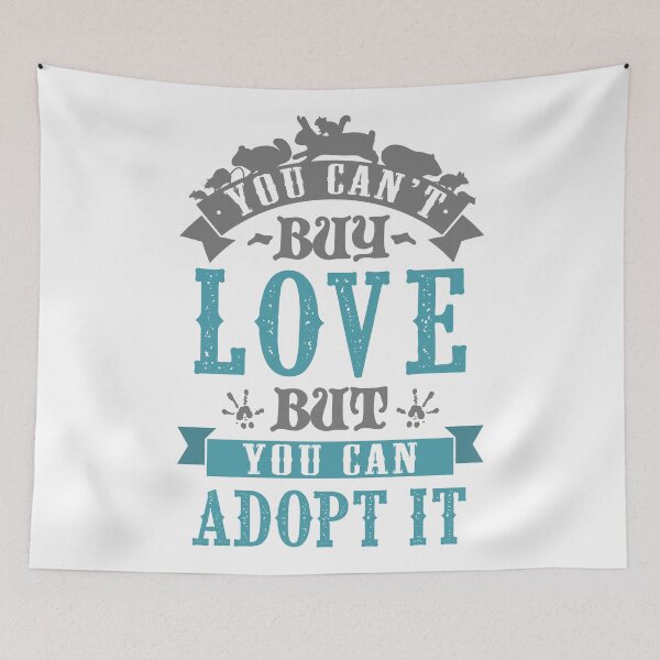 Item preview, You can't buy love but you can adopt it designed and sold by RatArt Designs.