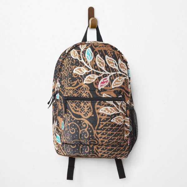 Item preview, Indonesia handmade hand drawn Batik brown leaf plants Pamekasan Madura designed and sold by Morcawork.