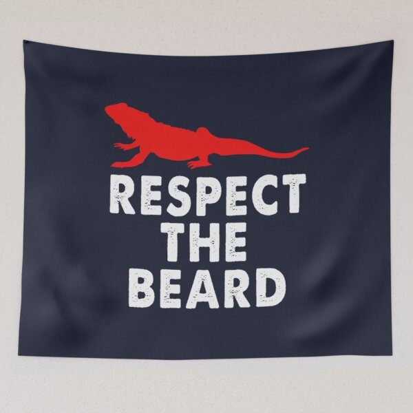 Item preview, Bearded Dragon Respect The Beard Funny Reptiles designed and sold by TheGiftyRoom.