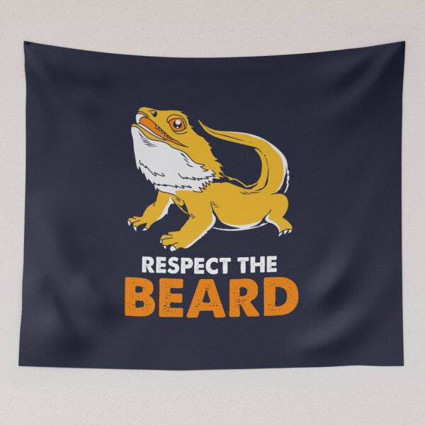 Item preview, Bearded Dragon Respect The Beard Funny Reptiles designed and sold by TheGiftyRoom.