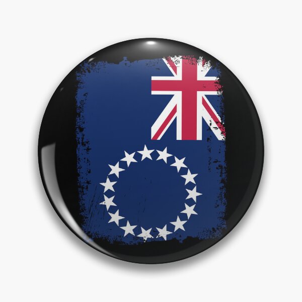Artikelvorschau, Cook Islands Flag Disstressed entworfen und verkauft von rafaeltto.