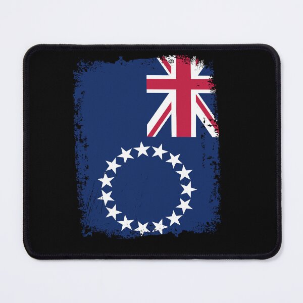 Artikelvorschau, Cook Islands Flag Disstressed entworfen und verkauft von rafaeltto.