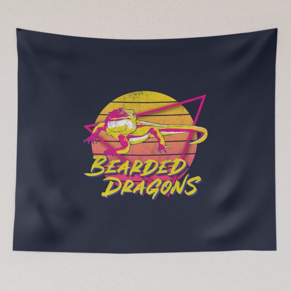 Item preview, Bearded Dragon Retro 80s or 90s Vintage Pet Lizard designed and sold by TheGiftyRoom.