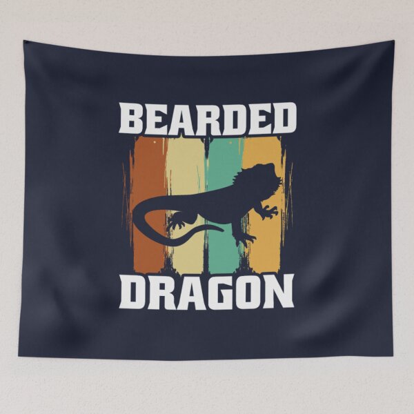 Item preview, BEARDED DRAGON Retro Vintage Lizard Reptile designed and sold by TheGiftyRoom.