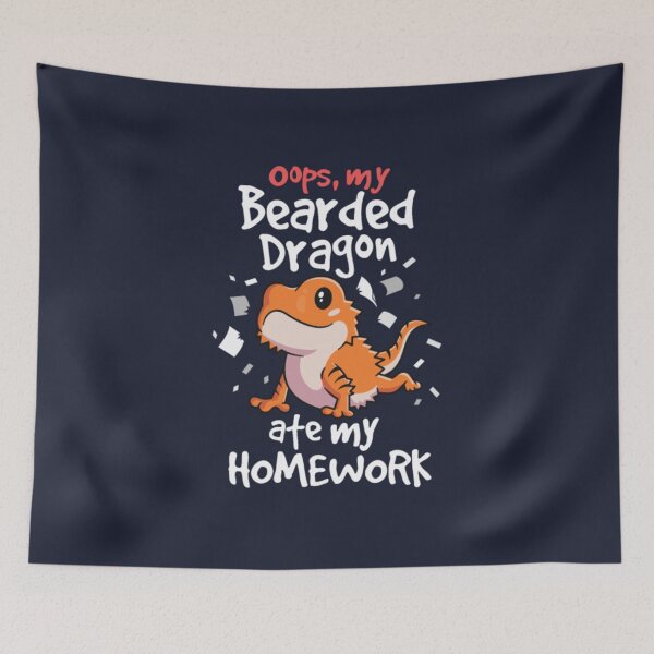 Item preview, Bearded Dragon Shirt Beardie Ate My Homework designed and sold by TheGiftyRoom.