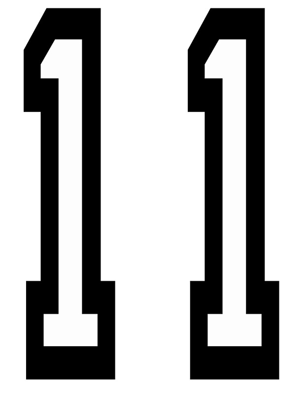 11 team sports number 11 eleven eleventh competition art prints