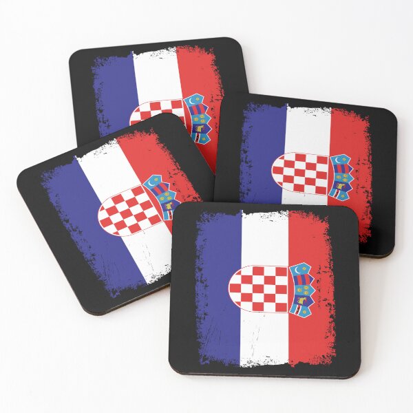 Artikelvorschau, Croatia Flag Disstressed entworfen und verkauft von rafaeltto.