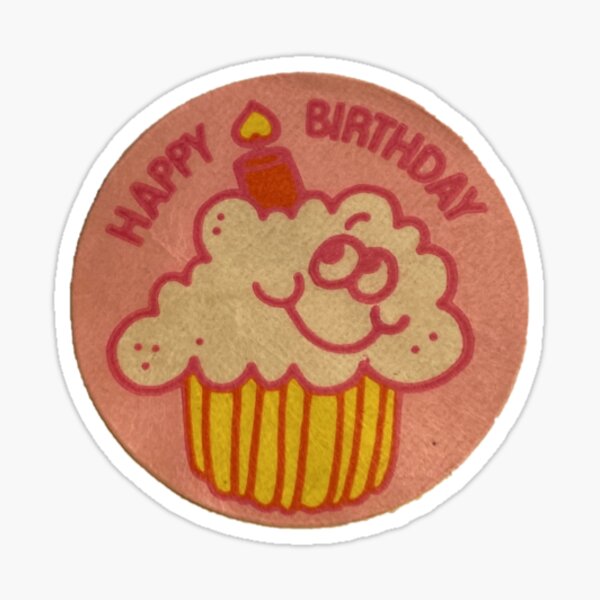 Birthday Cupcake Scratch 'n Sniff Retro Stinky Stickers