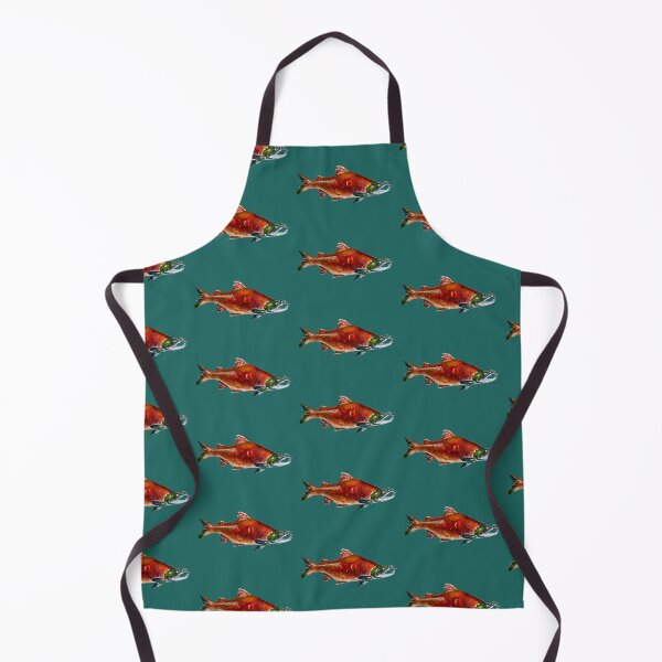 Item preview, Sockeye Salmon Watercolor designed and sold by CurlyClaraBelle.