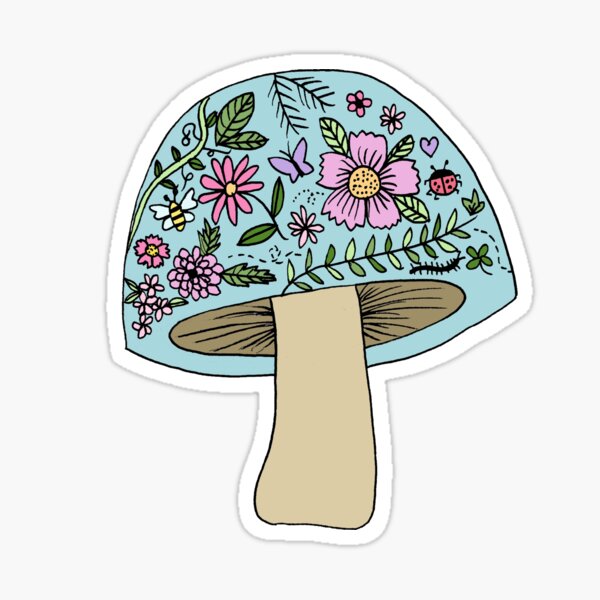 Garden Mushroom Sticker