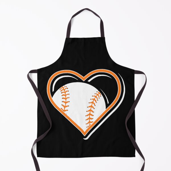 Item preview, Orange Baseball Heart Baseball In Heart designed and sold by MichelSorour.