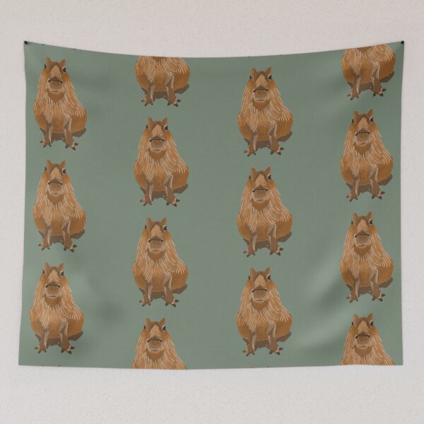 Item preview, capybara buddy designed and sold by emeraldpangolin.
