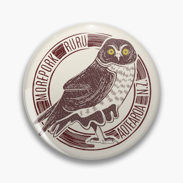 Item preview, Morepork RURU NZ bird designed and sold by piedaydesigns.
