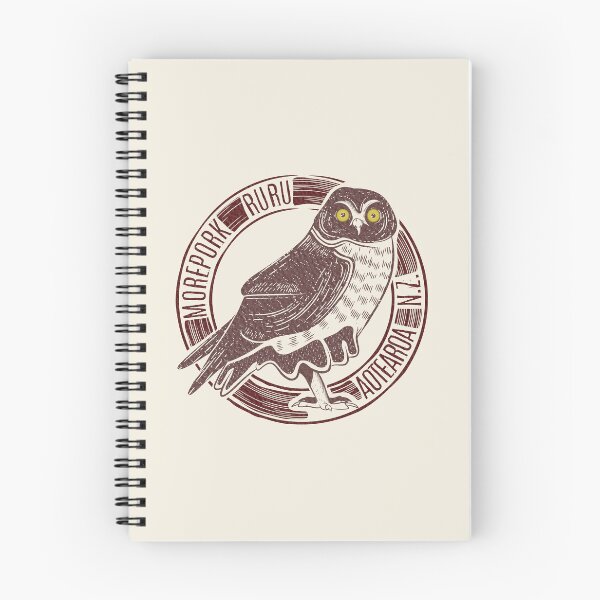 Item preview, Morepork RURU NZ bird designed and sold by piedaydesigns.
