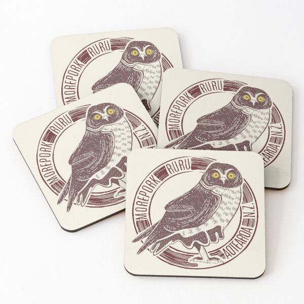 Item preview, Morepork RURU NZ bird designed and sold by piedaydesigns.