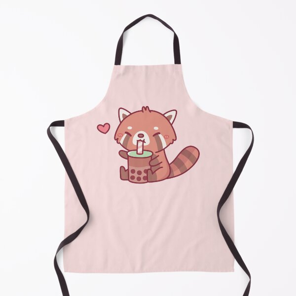 Item preview, Cute Red Panda Loves Drinking Bubble Tea designed and sold by rustydoodle.