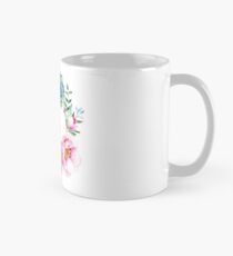 S Pink Floral Mug