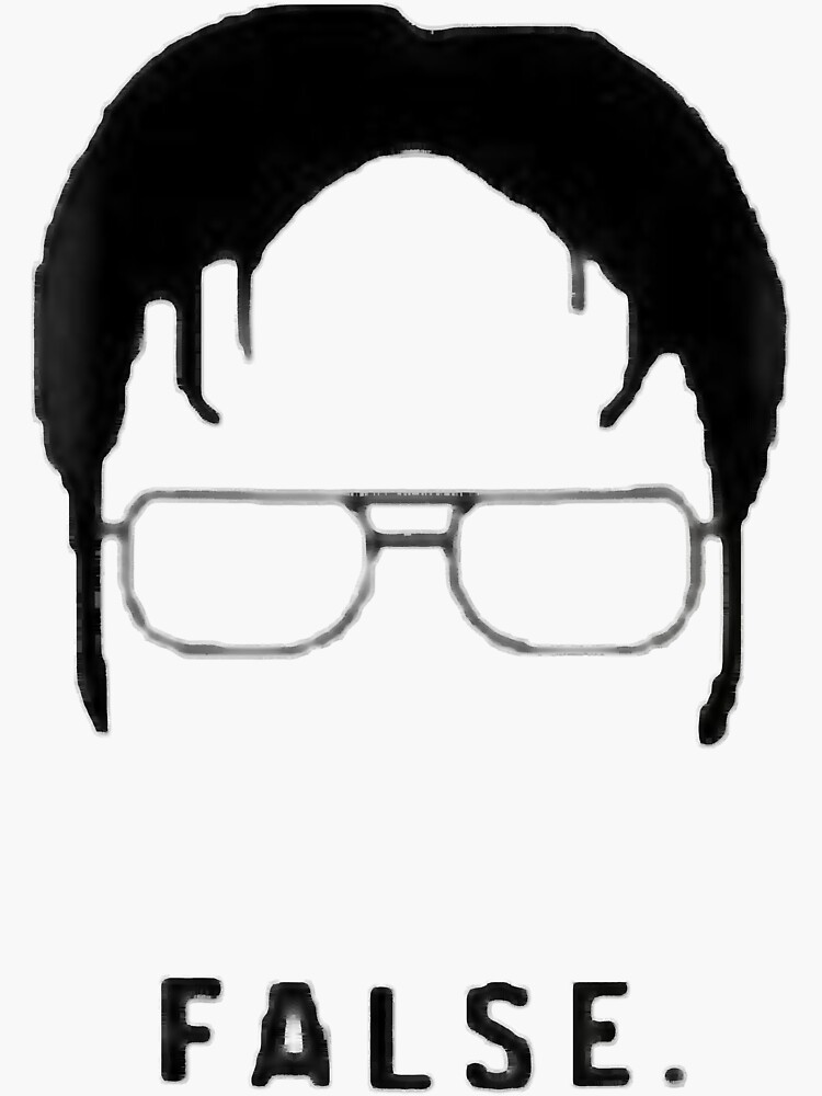 "The office dwight's face" Sticker for Sale by JoannBaker Redbubble