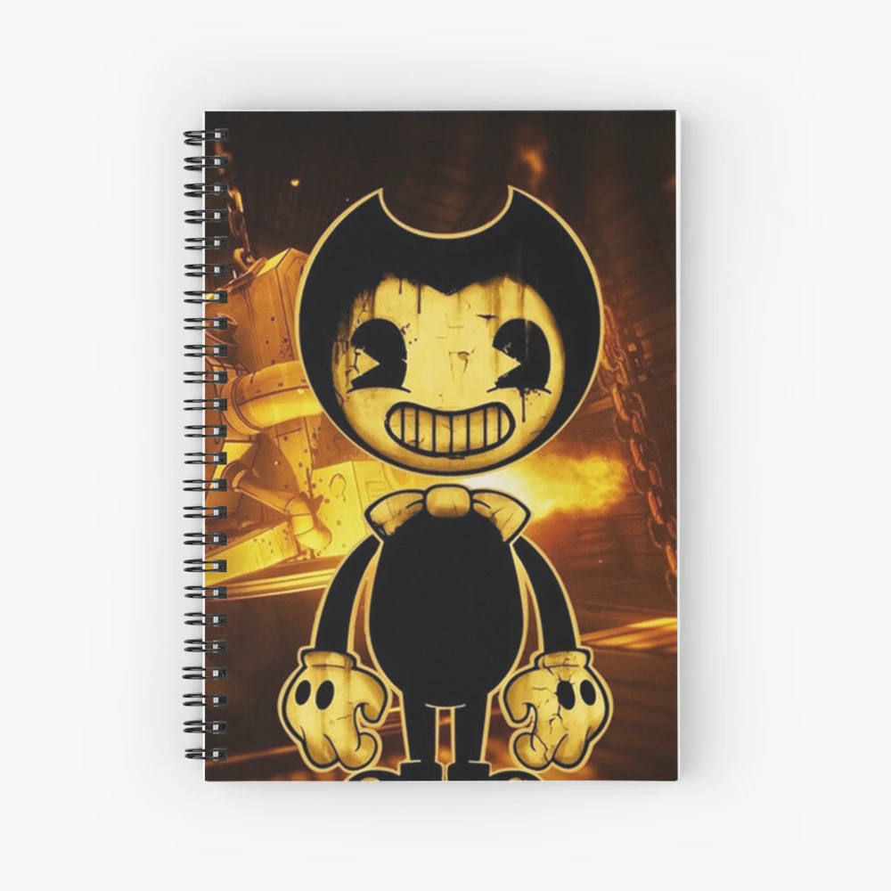 Ink Demon and Bendy (Bendy and The Dark Revival)  Spiral Notebook for Sale  by angyluffy