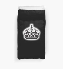 The Crown, British Crown, GB, UK, Her Majesty the Queen; black Duvet Cover