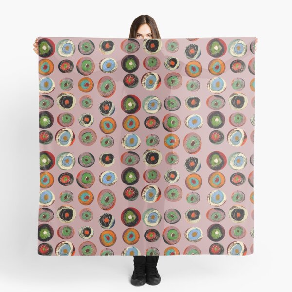 Rose Smoke Spirals Scarf