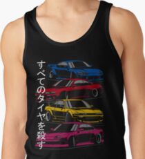 Camiseta de tirantes Mata a todos los neumáticos. Silvia S13, S14, S15 (color)