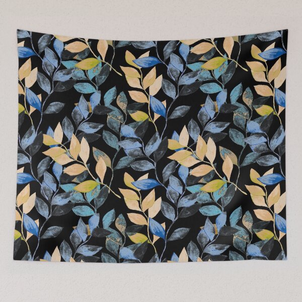 Item preview, Retro Vintage Leaves Abstract Pillow,Curtains,Bath mats,Socks,Mugs designed and sold by Fairies Flower  Garden.