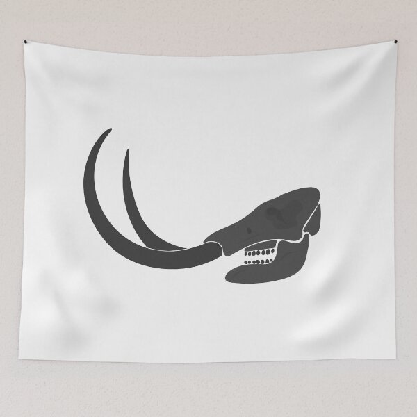 Item preview, Dark Mastodon Skull, Black Mastodon Skull designed and sold by prehistoricco.