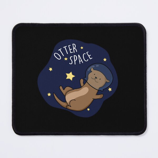 Item preview, Otter Space Funny Astronaut Funny Animal Pun (Dark BG) designed and sold by punnybone.