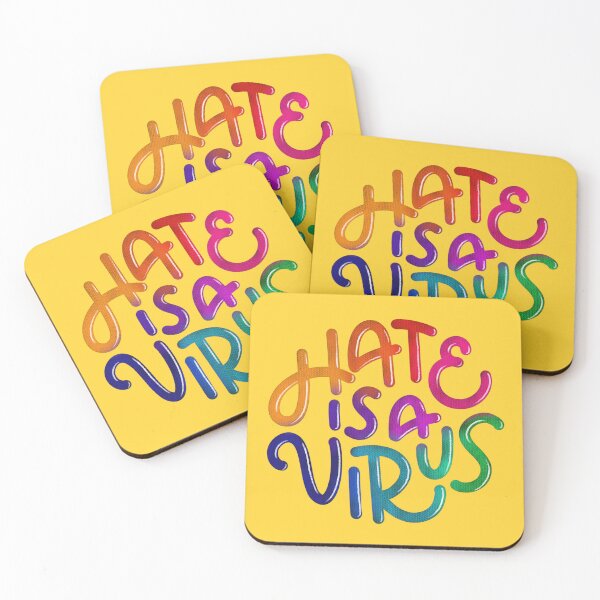 Item preview, Hate is a Virus (Rainbow) designed and sold by mildlyeclectic.