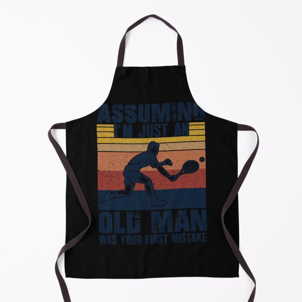 Item preview, Tennis Assuming I’m Just An Old Man Was Your First Mistake Shirt Sticker designed and sold by marisannogm.