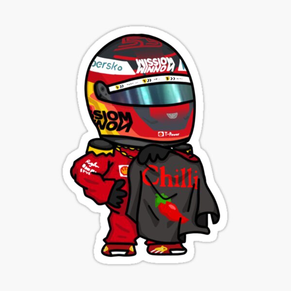 Carlos Sainz Chibi Sticker For Sale By Zerovero Redbubble