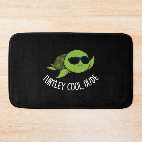 Item preview, Turtley Cool Dude Funny Turtle Pun (Dark BG) designed and sold by punnybone.