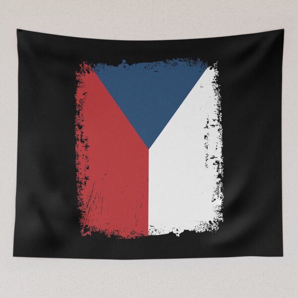 Item preview, Czechia Flag Disstressed designed and sold by rafaeltto.