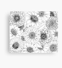 Zinnias II Canvas Print